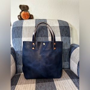 KMM & Co cobalt mini tote